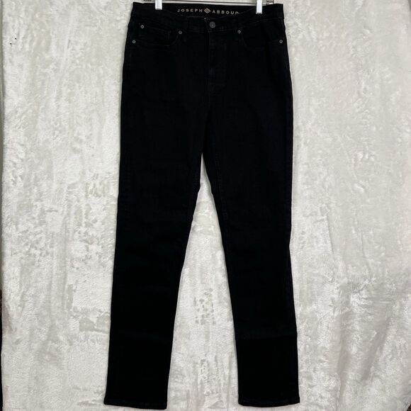 Men’s Joseph Abound Jeans Sz 33x32 Black Classic Slim Fit Straight Leg Stretch - Picture 1 of 12